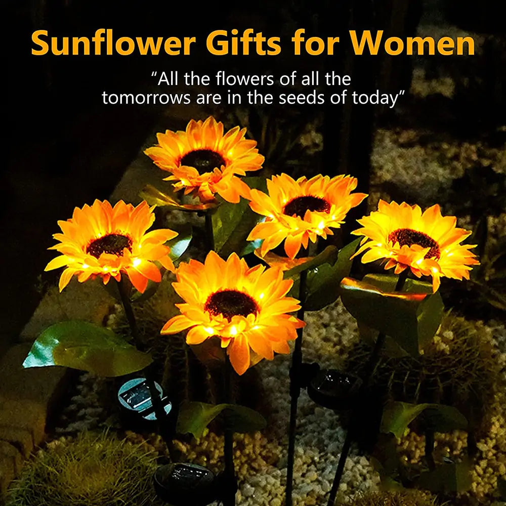 Sunflowers Solar Lawn Light